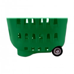 Yonhoo - Equipamiento Comercial | Cesta Supermercado Verde 2 Ruedas | Ref. 601507