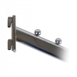 Yonhoo - Equipamiento Comercial | Gancho Grueso Inclinado para Cremallera (5 Bolas) - 25 CM | Ref. 242325