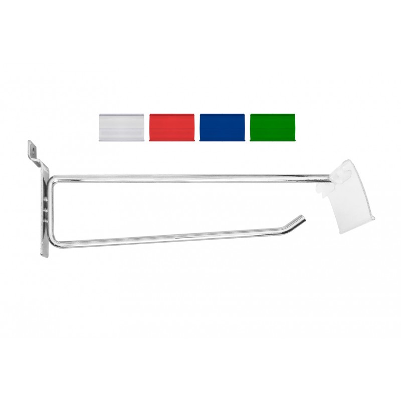Gancho para Tablero G2 con Portaprecios - 20 CM