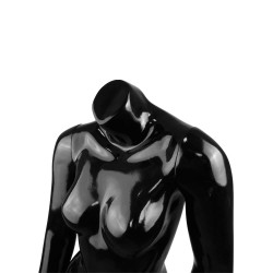 Yonhoo - Equipamiento Comercial | Maniquí Busto Mujer Negro | Ref. 912326