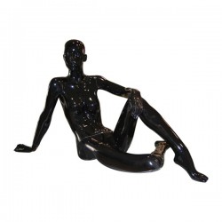 Yonhoo - Equipamiento Comercial | Maniquí Mujer Sentada Negro | Ref. 922735