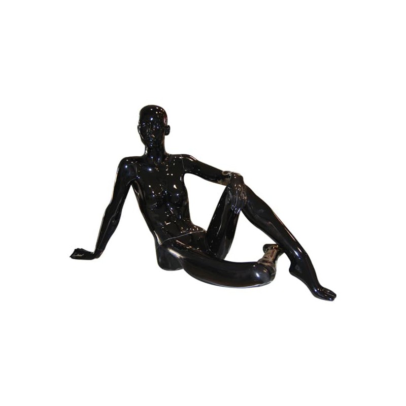Maniquí Mujer Sentada Negro Maniquí Mujer Sentada Negro